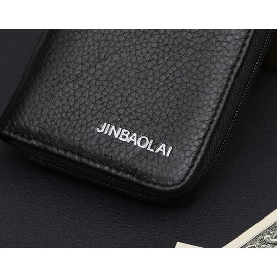 Мужской кошелек JINBAOLAI, коричневый П0914