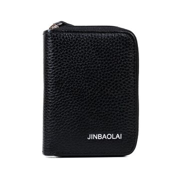 Чоловічий гаманець JINBAOLAI, чорний П0915