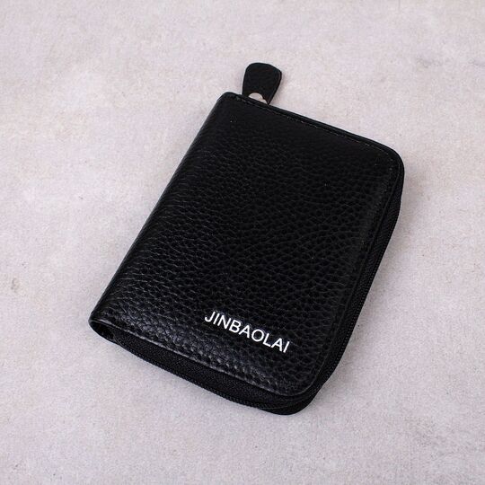 Мужской кошелек JINBAOLAI, черный П0915