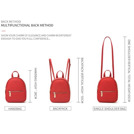 Жіночий рюкзак WEICHEN, чорний П0949