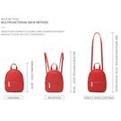 Жіночий рюкзак WEICHEN, рожевий П0950