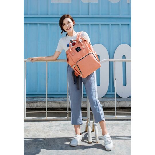 Рюкзак сумка для ухода за ребенком, LEQUEEN розовый П0970