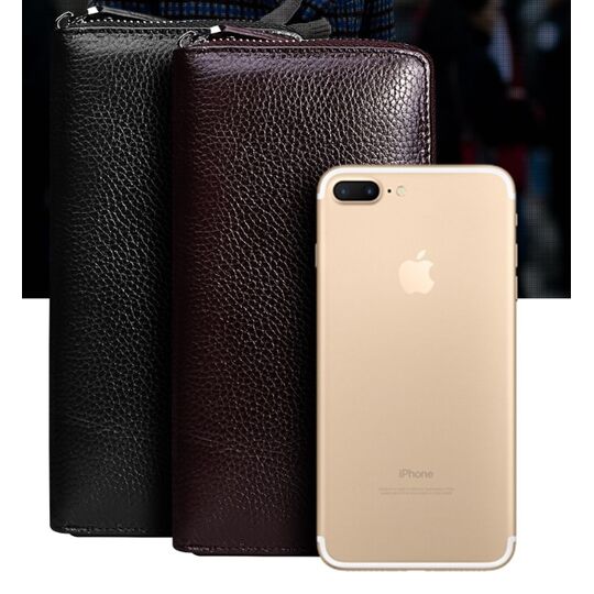 Чоловічий гаманець KAVIS, чорний П1006 Чоловічий гаманець KAVIS, чорний П1006