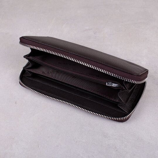 Мужской кошелек KAVIS, коричневый П1007