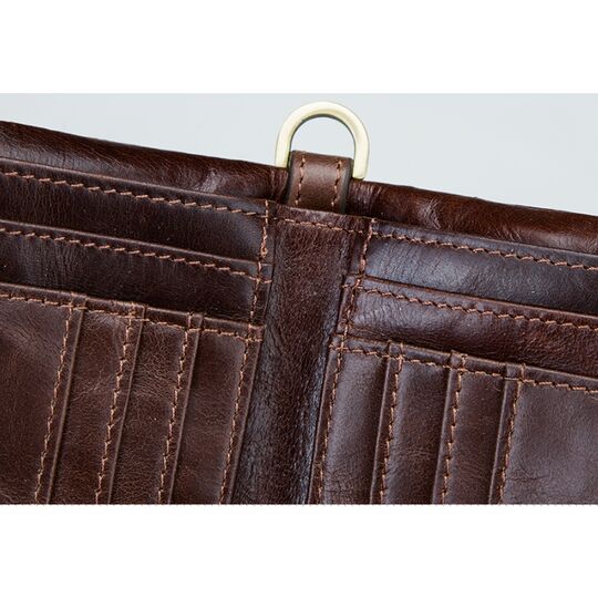 Чоловічий гаманець KAVIS, коричневий П1010