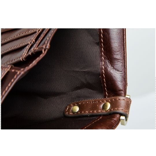 Чоловічий гаманець KAVIS, коричневий П1010