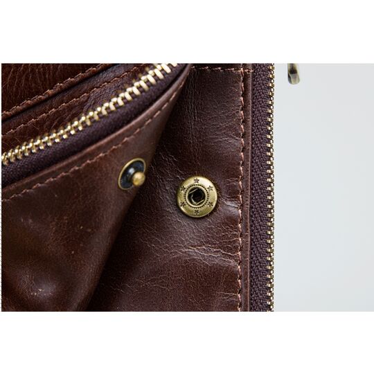 Чоловічий гаманець KAVIS, коричневий П1010