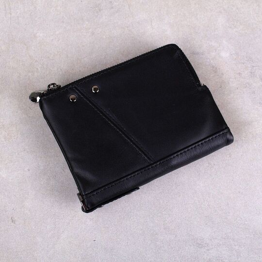 Мужской кошелек KAVIS, черный П1011