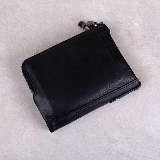 Мужской кошелек KAVIS, черный П1011