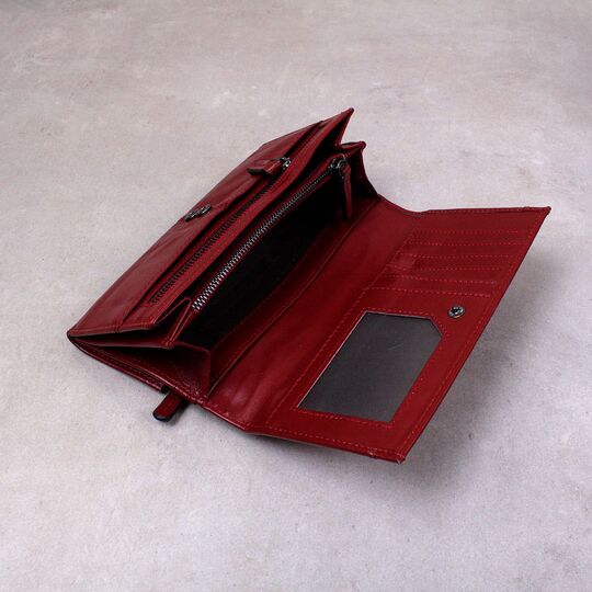 Жіночий гаманець KAVIS, червоний П1012