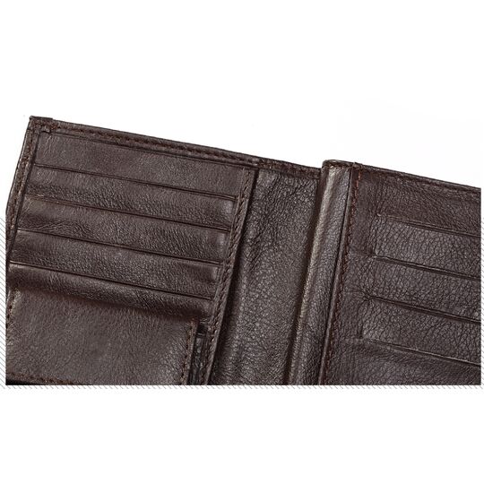 Мужской кошелек KAVIS, коричневый П1013 Мужской кошелек KAVIS, коричневый П1013