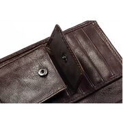 Чоловічий гаманець KAVIS, коричневий П1013
