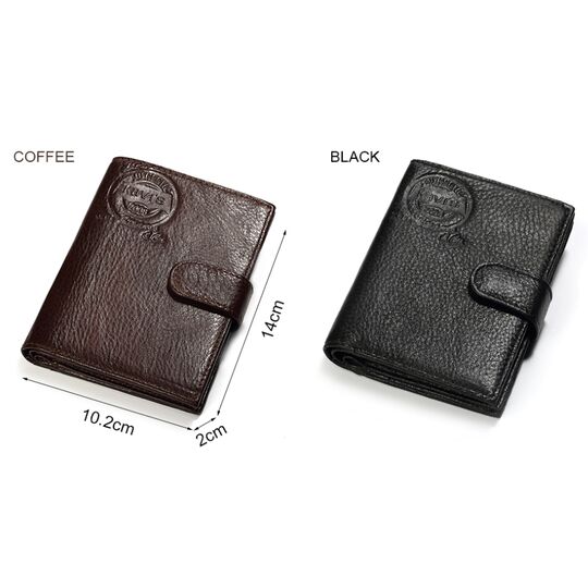 Мужской кошелек KAVIS, коричневый П1013 Мужской кошелек KAVIS, коричневый П1013