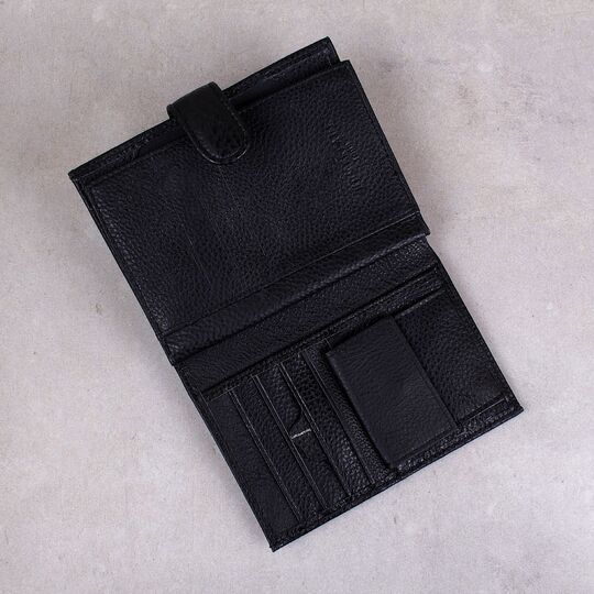 Чоловічий гаманець KAVIS, чорний П1014