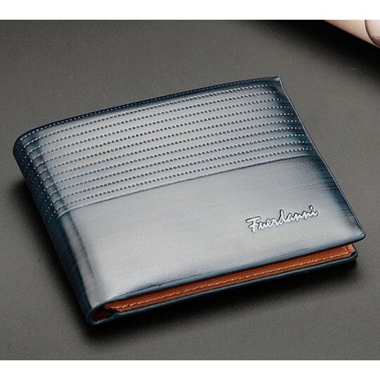 Мужской кошелек, синий П0003