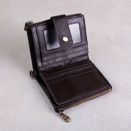 Мужской кошелек KAVIS, коричневый П1015 Мужской кошелек KAVIS, коричневый П1015