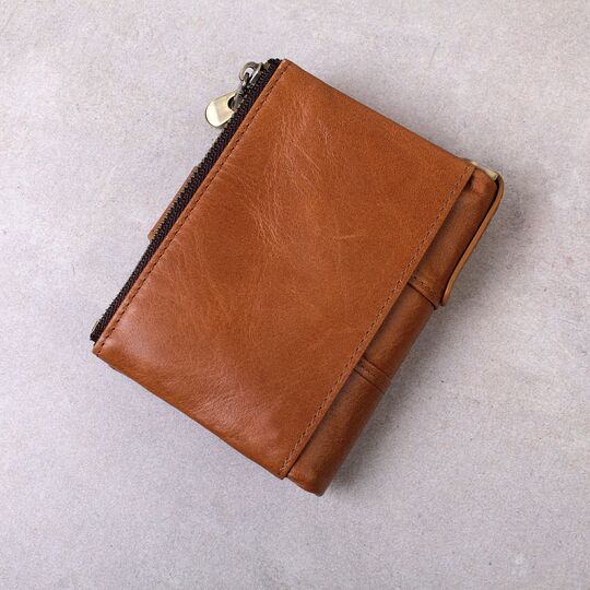 Чоловічий гаманець KAVIS, коричневий П1016