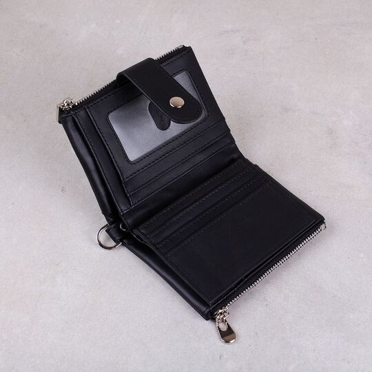 Мужской кошелек KAVIS, черный П1017