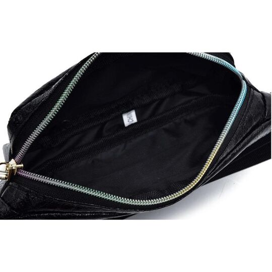 Сумка поясная, бананка черная П1024