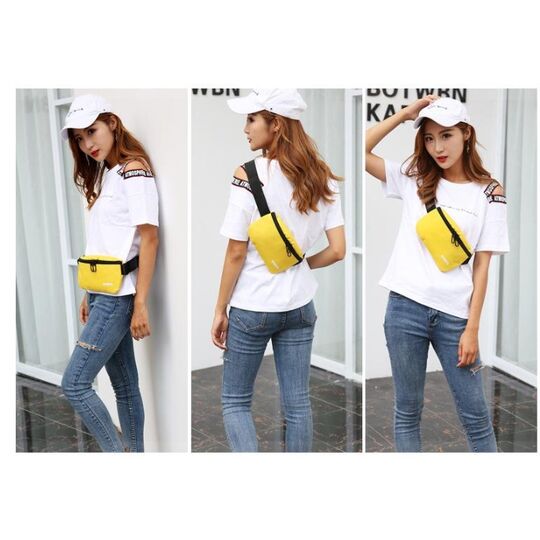 Сумка поясна, бананка чорна П1027 Сумка поясна, бананка чорна П1027