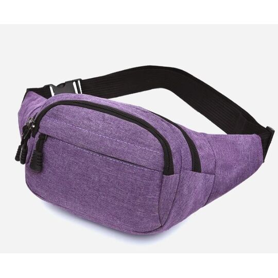Сумка поясная, бананка фиолетовая П1029 Сумка поясная, бананка фиолетовая П1029