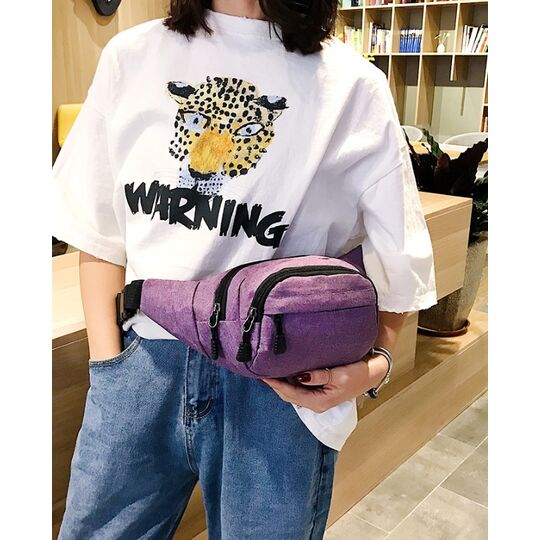 Сумка поясна, бананка синя П1030 Сумка поясна, бананка синя П1030