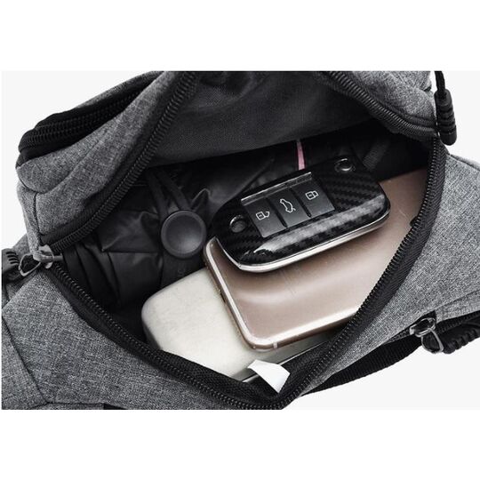 Сумка поясна, бананка синя П1030 Сумка поясна, бананка синя П1030