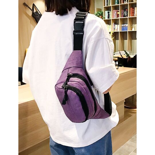 Сумка поясна, бананка синя П1030 Сумка поясна, бананка синя П1030