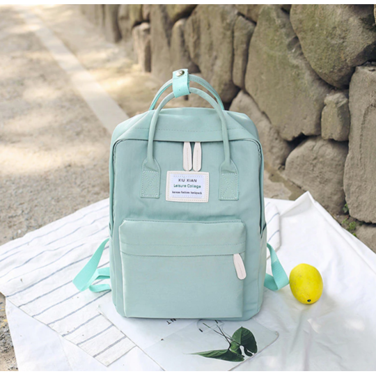 Женский рюкзак, голубой П1037