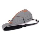 Чоловіча сумка слінг DINGXINYIZU сіра П1040