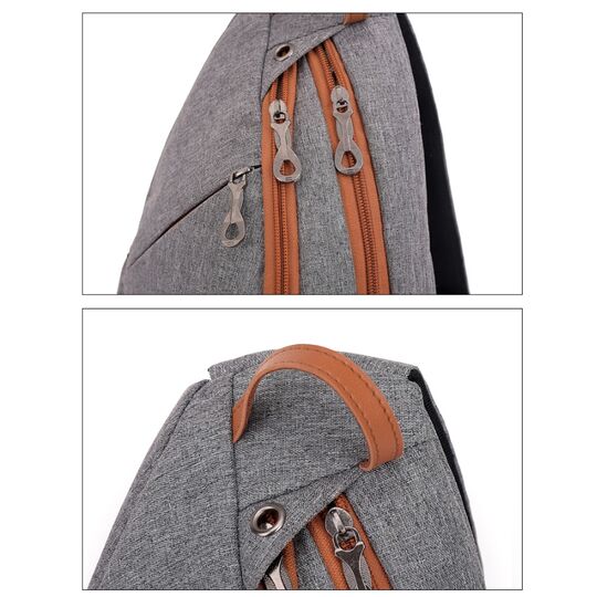 Мужская сумка слинг DINGXINYIZU синяя П1041 Мужская сумка слинг DINGXINYIZU синяя П1041