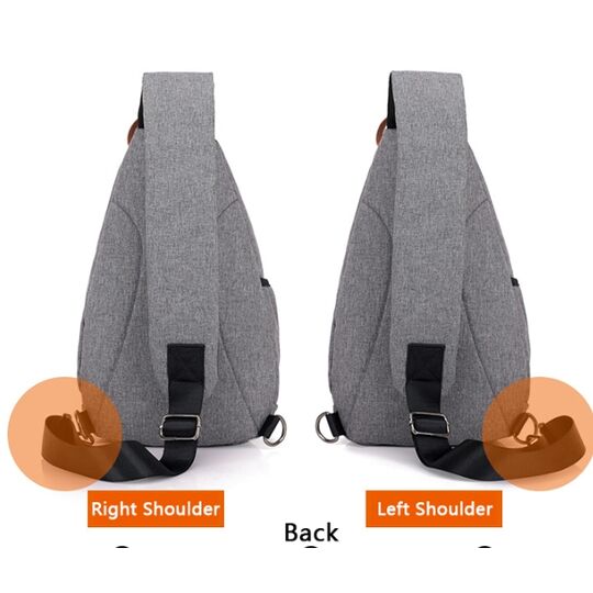 Мужская сумка слинг DINGXINYIZU синяя П1041 Мужская сумка слинг DINGXINYIZU синяя П1041