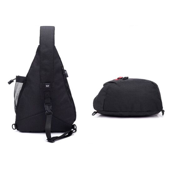 Мужская сумка слинг DINGXINYIZU серая П1042