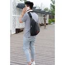 Чоловіча сумка слінг DINGXINYIZU чорна П1044