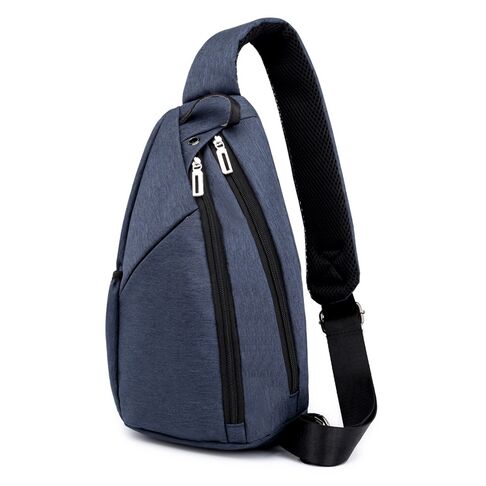 Мужская сумка слинг DINGXINYIZU синяя П1046