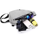 Мужская сумка слинг DINGXINYIZU черная П1047 Мужская сумка слинг DINGXINYIZU черная П1047