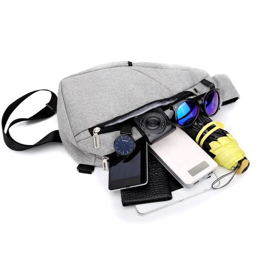 Мужская сумка слинг DINGXINYIZU черная П1047 Мужская сумка слинг DINGXINYIZU черная П1047