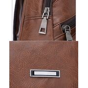 Мужская сумка слинг, коричневая П1048