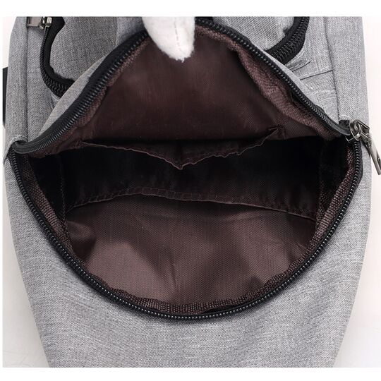 Мужская сумка слинг, черная П1052