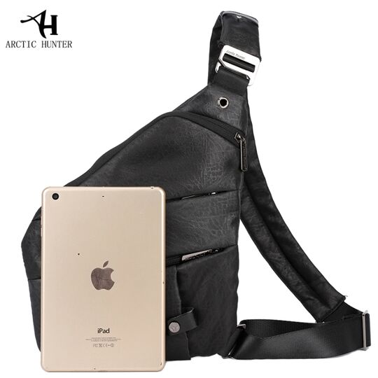 Мужская сумка слинг ARCTIC HUNTER, черная П1054