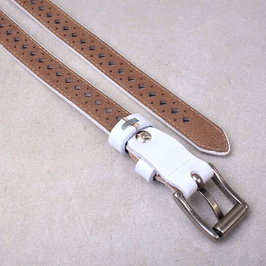 Женский ремень COWATHER, белый П1066