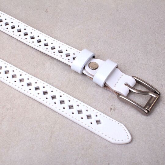 Женский ремень COWATHER, белый П1066