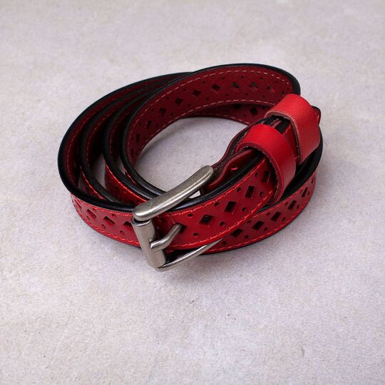 Женский ремень COWATHER, красный П1069