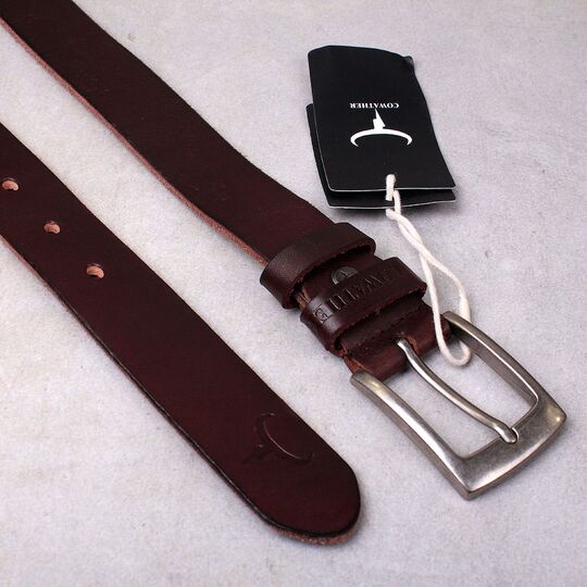 Мужской ремень COWATHER, коричневый П1070