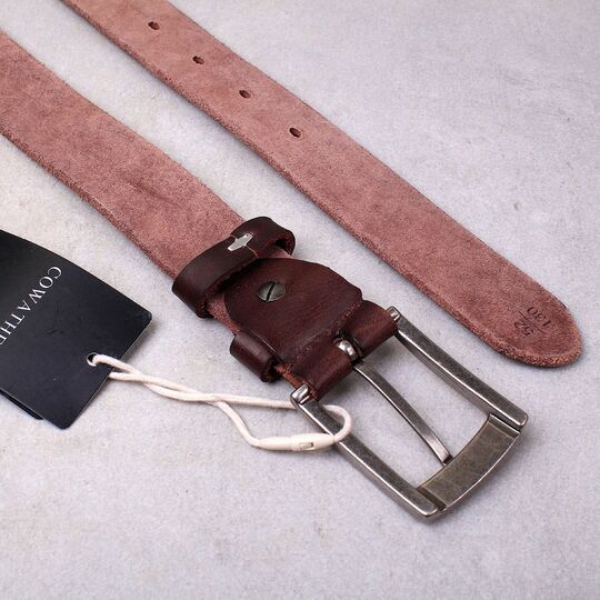 Мужской ремень COWATHER, коричневый П1070