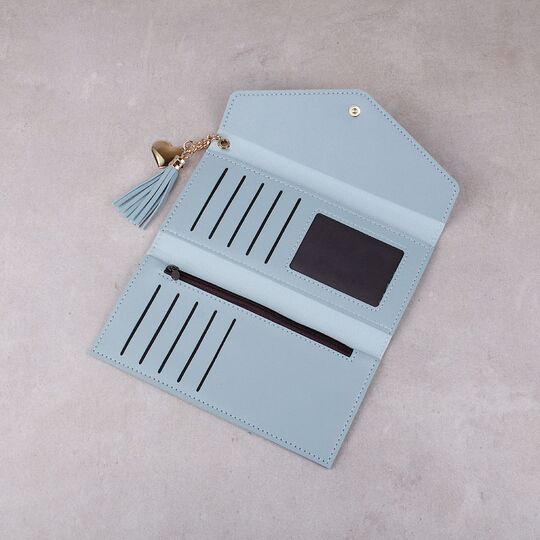 Жіночий гаманець, блакитний П1076