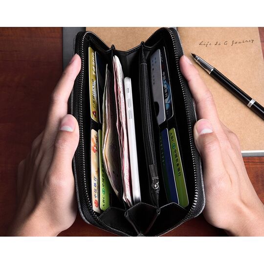 Чоловічий гаманець Baellerry, чорний П1077