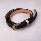 Жіночий ремінь TOYOOSKY, чорний П1083