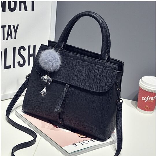 Женская сумка Saffiano, черная П1084