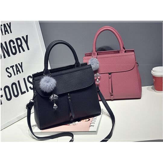 Женская сумка Saffiano, черная П1084